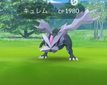 【ポケモンGO】キュレムの色違いがカッコいい。完全に敵っぽいけど。【レイド】